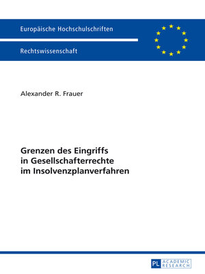 cover image of Grenzen des Eingriffs in Gesellschafterrechte im Insolvenzplanverfahren